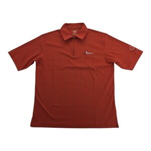 Oobe HydrOvent Adrenaline Quarter Zip Polyester Polo Shirt Men's Small Red